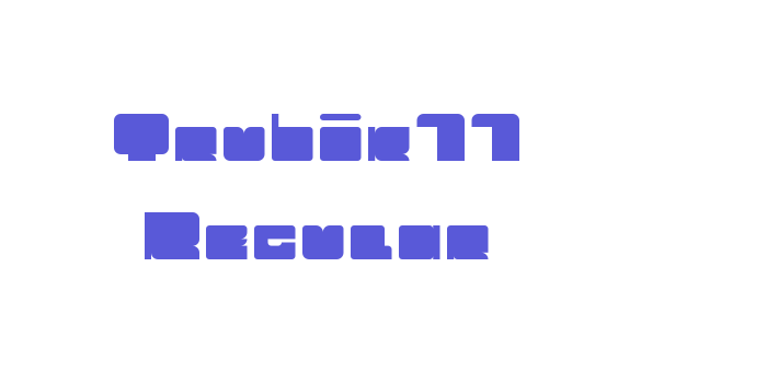 Trubik77 Regular Font