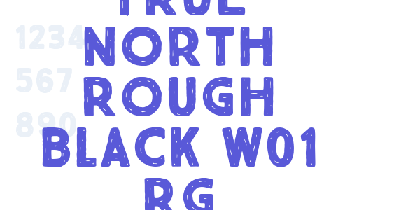 True North Rough Black W01 Rg font free