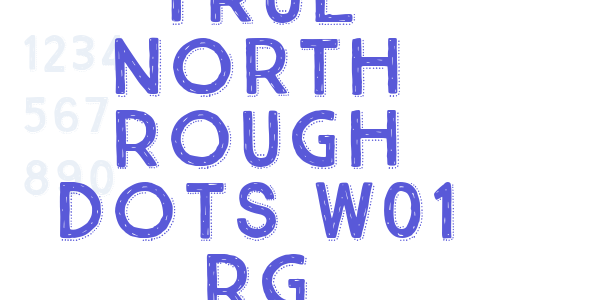 True North Rough Dots W01 Rg font free