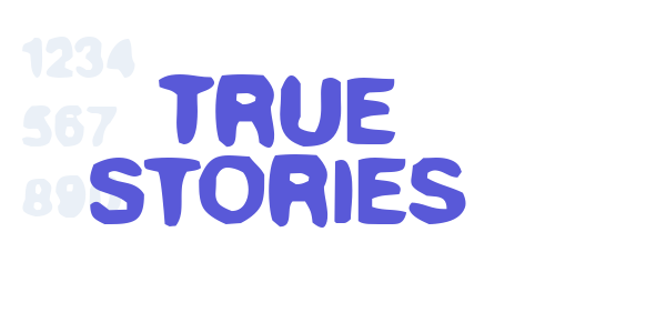 True Stories font free