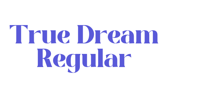 True Dream Regular Font Download