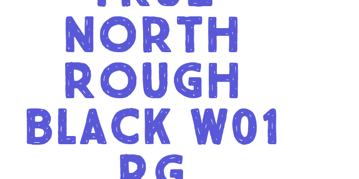 True North Rough Black W01 Rg Font