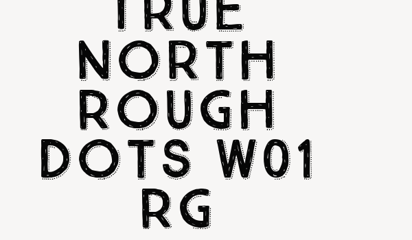 True North Rough Dots W01 Rg Font