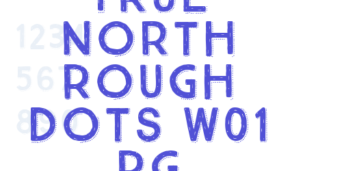 True North Rough Dots W01 Rg-font-download
