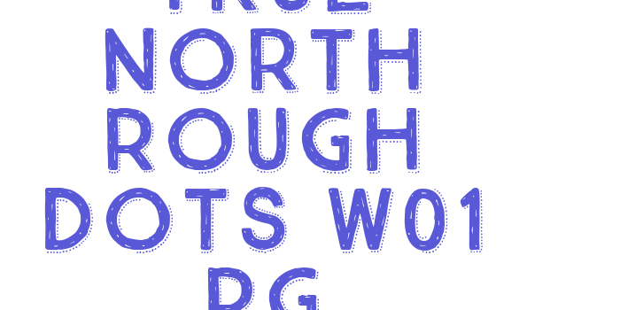 True North Rough Dots W01 Rg Font