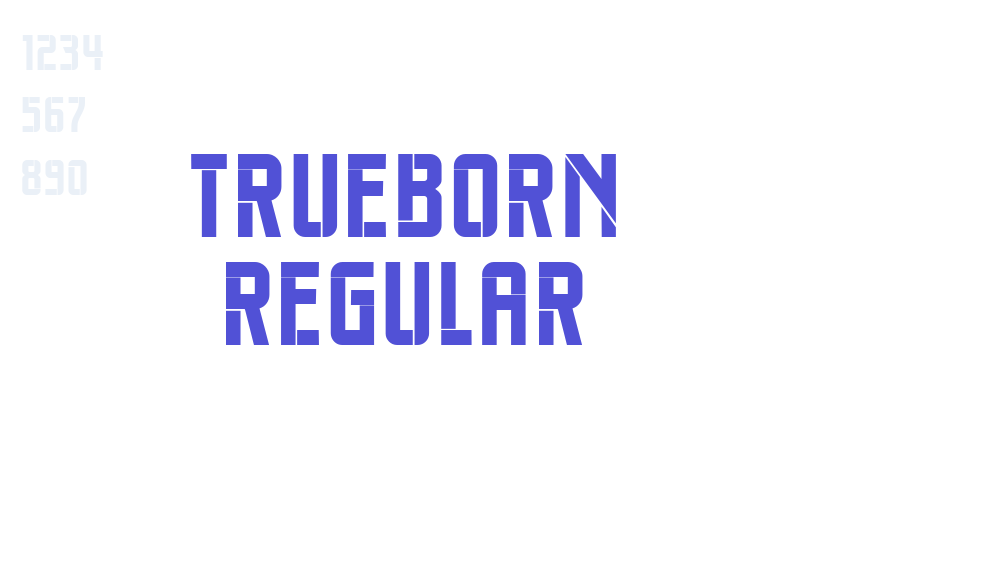 Trueborn Regular-font-download