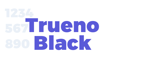 Trueno Black font free