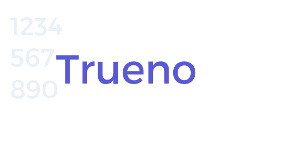 Trueno font free