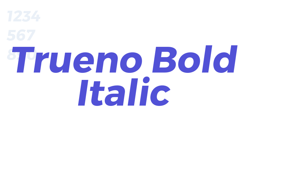 Trueno Bold Italic-font-download