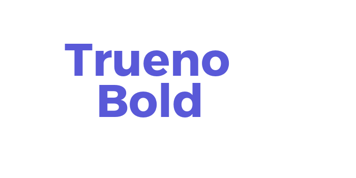 Trueno Bold Font Download