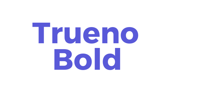 Trueno Bold Font