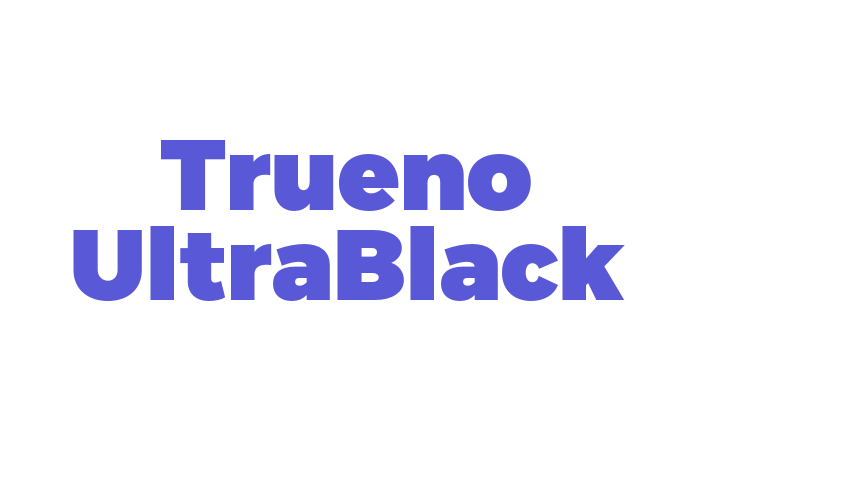 Trueno UltraBlack Font