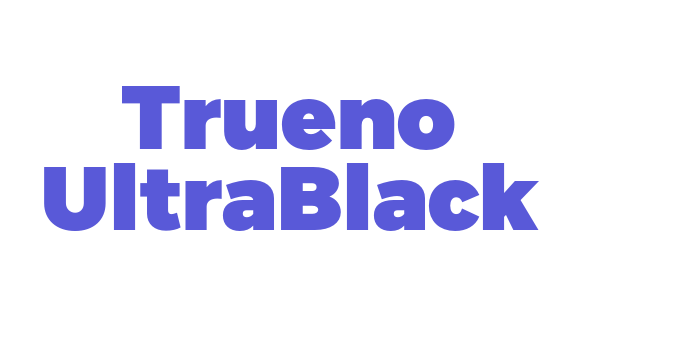 Trueno UltraBlack Font Download