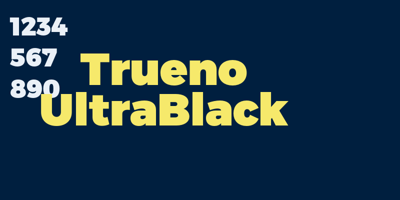 Trueno UltraBlack