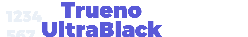 Trueno UltraBlack font