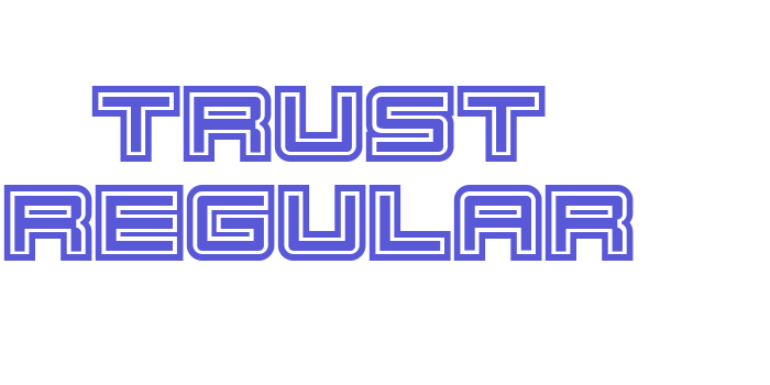 Trust Regular Font