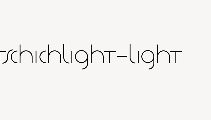 TschichLight-Light font download