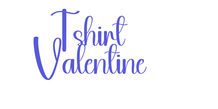 Tshirt Valentine Font