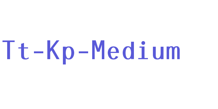 Tt-Kp-Medium Font Download