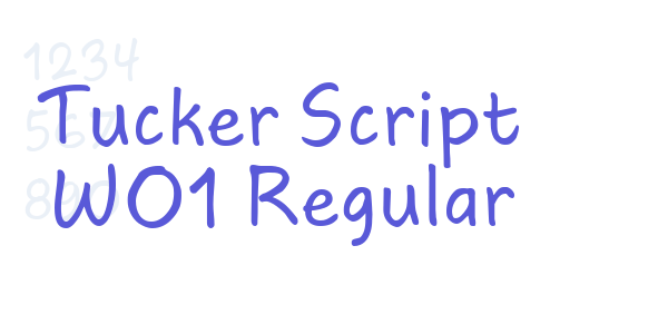 Tucker Script W01 Regular font free