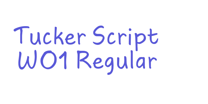 Tucker Script W01 Regular Font Download