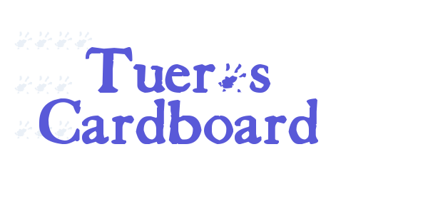 Tuer’s Cardboard font free