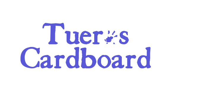 Tuer’s Cardboard Font Download