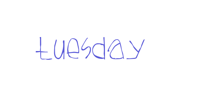 Tuesday Font