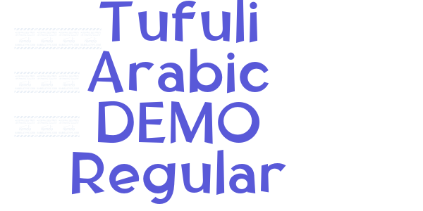 Tufuli Arabic DEMO Regular font