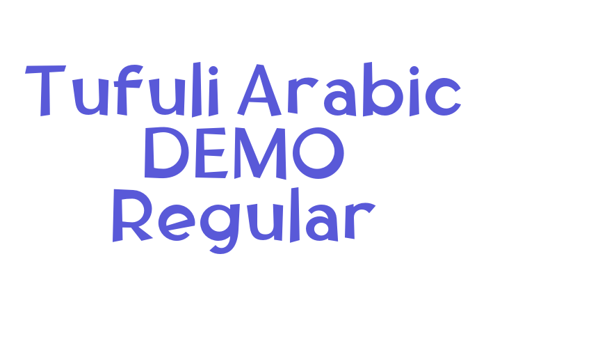 Tufuli Arabic DEMO Regular Font Download