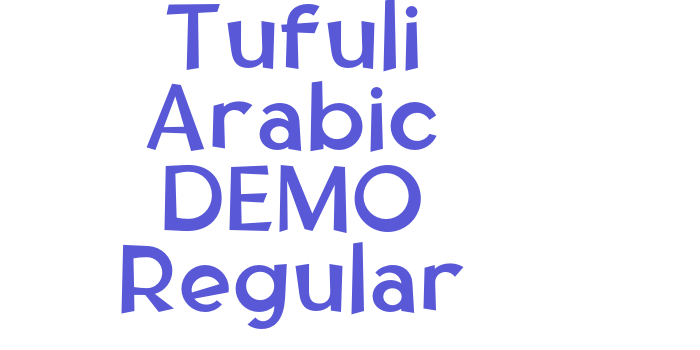 Tufuli Arabic DEMO Regular Font Download