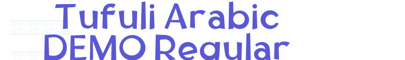 Tufuli Arabic DEMO Regular font