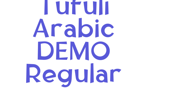 Tufuli Arabic DEMO Regular Font