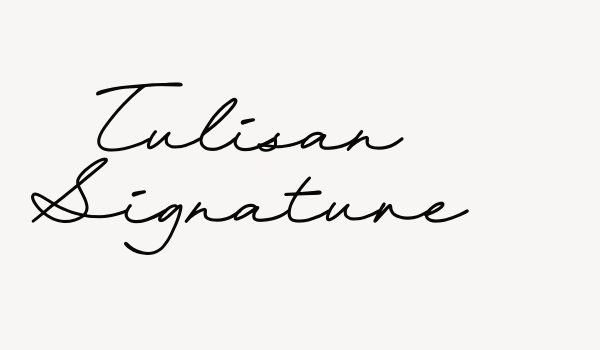 Tulisan Signature Font