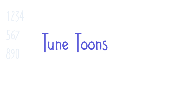 Tune Toons font free