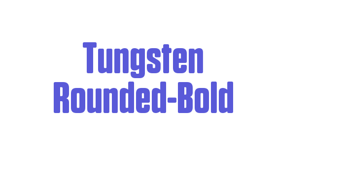 Tungsten Rounded-Bold Font Download