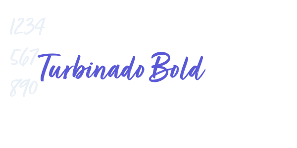 Turbinado Bold font free