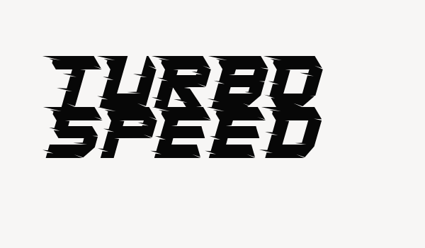 Turbo Speed Font