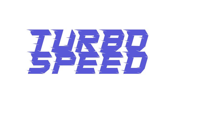 Turbo Speed Font