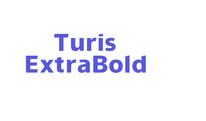 Turis ExtraBold Font Download