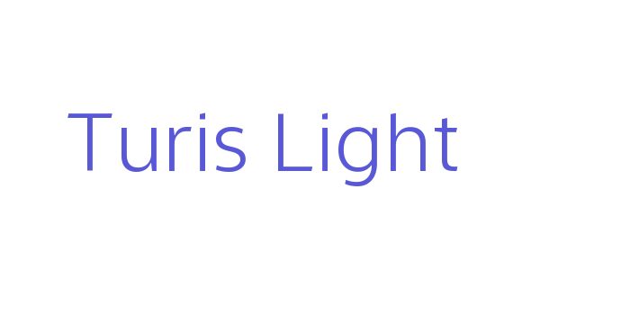 Turis Light Font Download