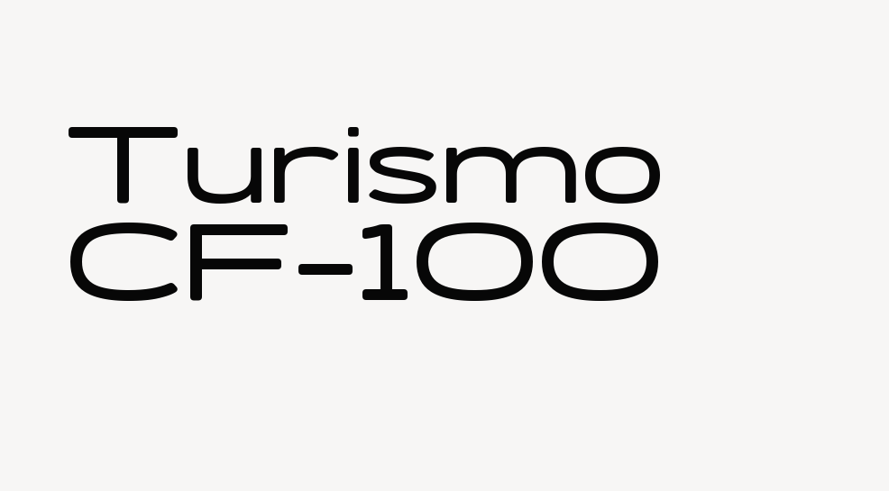 Turismo CF-100 font download