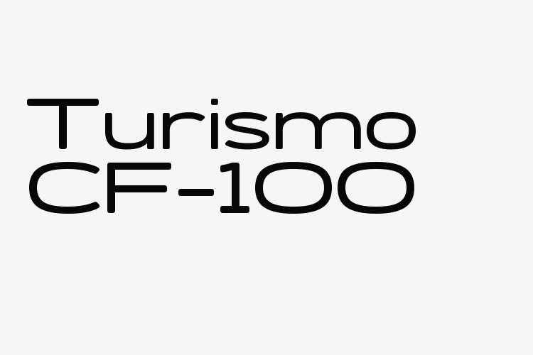 Turismo CF-100 font download