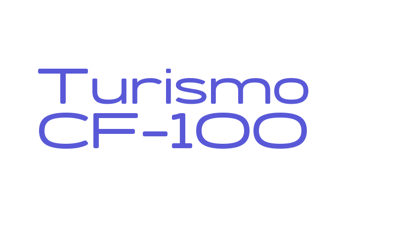 Turismo CF-100 Font