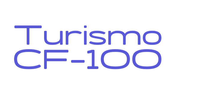 Turismo CF-100 Font Download