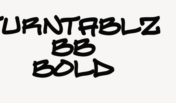 Turntablz BB Bold Font