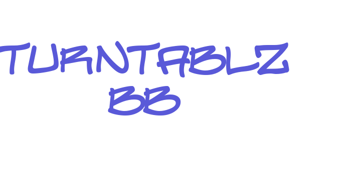 Turntablz BB Font Download