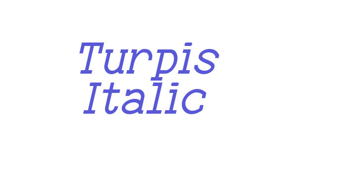 Turpis Italic Font Download