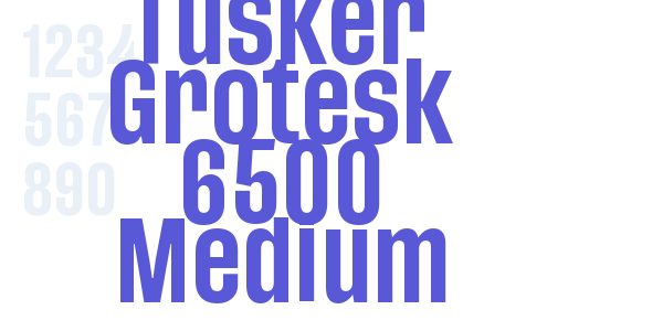 Tusker Grotesk 6500 Medium font free