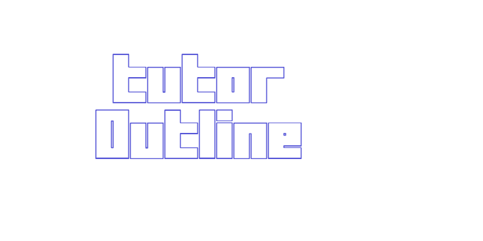 Tutor Outline Font Download